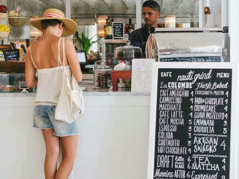 Ordering a coffee: Choice of bean which can vary by origin, roast type, or blend. — French lesson